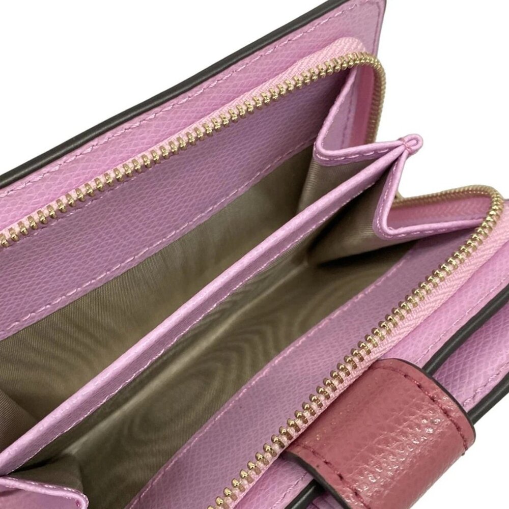 FURLA Camellia - Pink Leather Bifold Wallet - Picture 5 of 6